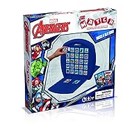 Marvel Avengers Match Board Game, Play with Captain America, Iron Man, Black Widow, Thor and Loki, educational travel game, gift and toy for boys and girls aged 4 plus
