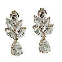 Carillon Morganite Pear Shape Gemstone Jewelry 10K, 14K, 18K Rose Gold Drop Dangle Earrings For Women/Girls