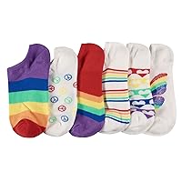 Apara Girls' Youth Comfort Fashion No-Show Ankle Sock (6 Pairs)