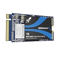 SABRENT 1TB Rocket NVMe PCIe M.2 2242 DRAM Less Low Power Internal High Performance SSD (SB-1342-1TB)