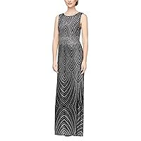 Alex Evenings Women's Metallic Knit Dress