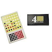 Travel Size Magnetic Checkbook 4-in-a-Row Game