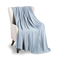 Martex Supersoft Fleece Blanket Twin Size - Fleece Bed Blanket – All-Season Warm Lightweight Anti-Static Throw Blanket - Blanket For Couch & Sofa (66 x 90 Inches, Blue)
