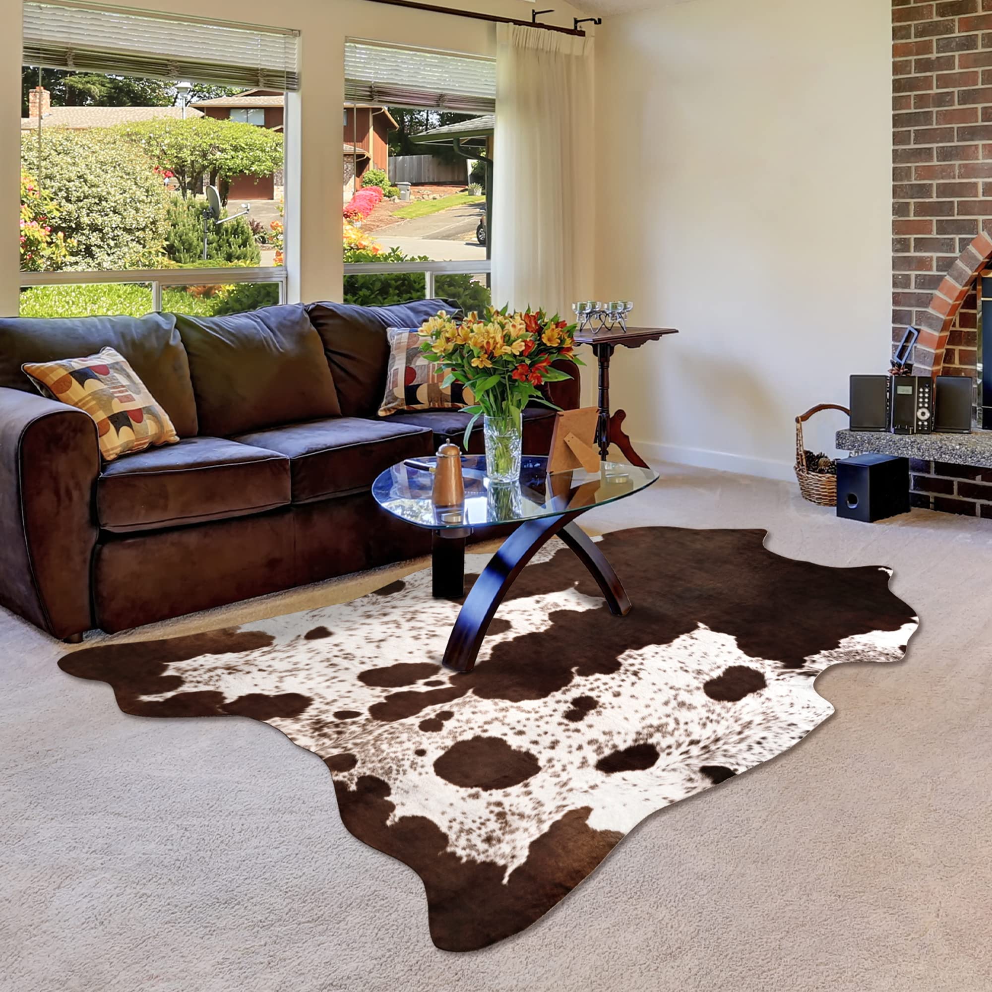 Mua Quenlife Cowhide Rug for Living Room, Soft Cow Print Rug Cute ...