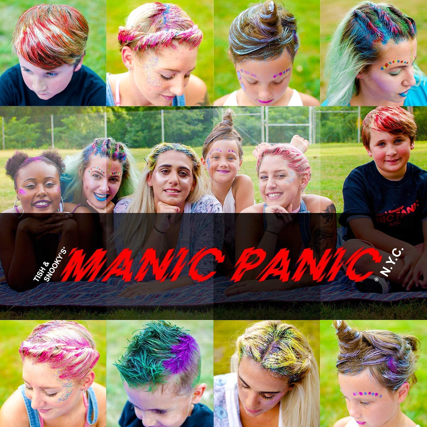 MANIC PANIC Raven Black Hair Color Gel - Dye Hard - Temporary Washable, Black Hair Styling Gel for Kids & Adults
