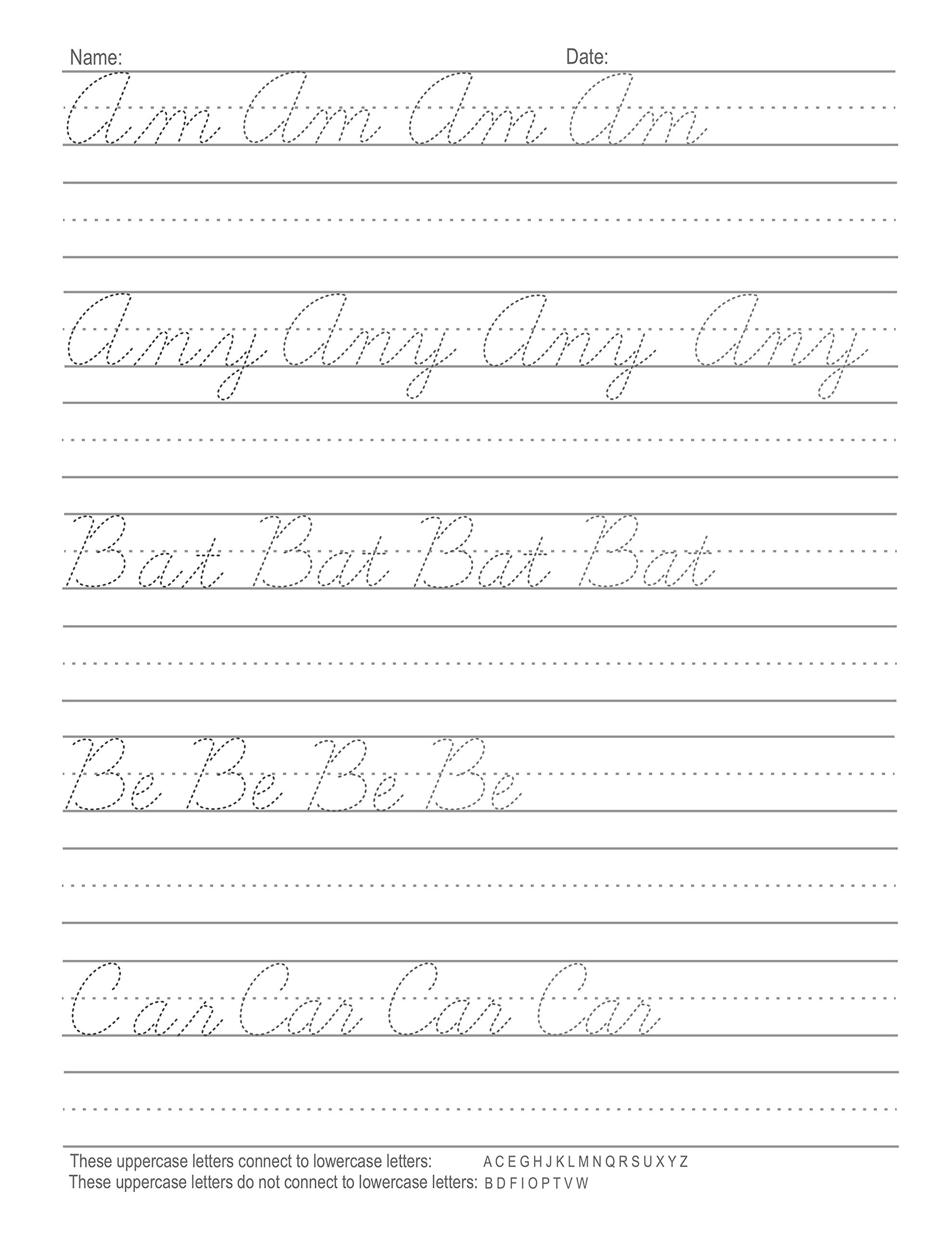  Cursive Handwriting Workbook For Kids: Cursive for beginners  workbook. Cursive letter tracing book. Cursive writing practice book to  learn writing in cursive: 9781076038524: Lalgudi, Sujatha, Hippidoo: Books