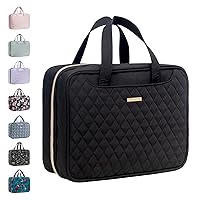 Everfun Hanging Travel Toiletry Bag for Women Traveling With Leakproof Compartment Makeup Cosmetic Organizer Dopp Kit Travel Accessories Essentials Must Have