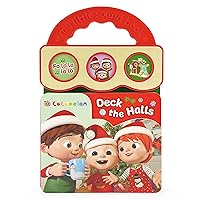 CoComelon Deck the Halls 3-Button Christmas Sound Board Book for Babies and Toddlers, Ages 1-4
