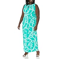 London Times Women's Halter Neckline Signature Morris Maxi Dress Vacation Occasion Event Guest of