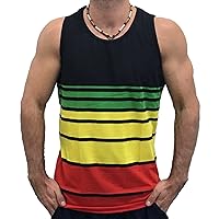 Exist Men's Patriotic American Rainbow Pride Colors Flag Muscle Tank Top Shirt