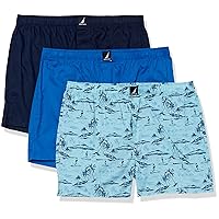 Nautica Men's Cotton Woven 3 Pack Boxer