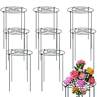 8 Pack Peony Cage,16 Inch Four Leg Peony Support,Suitable for Supporting Plant Growth Plant Cage,10x16 Inch Outdoor Flower Growth Using Peony Ring
