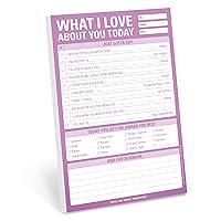 Knock Knock What I Love about You Today Pad, Love Letter Paper Checklist Lunch Box Notes for Husband (Knock Knock Pads, 60 Sheets, 6 x 9-inches) Knock Knock What I Love about You Today Pad, Love Letter Paper Checklist Lunch Box Notes for Husband (Knock Knock Pads, 60 Sheets, 6 x 9-inches) Mass Market Paperback
