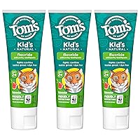 Tom's of Maine Kid's Natural Fluoride Toothpaste, Watermelon, 5.1 oz. 3-pack (Packaging May Vary)
