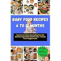 Baby Food Recipes 6 to 12 Months: Nourish Your Infant: Easy Feeding Time with Delicious Organic Baby Food Favorites - Includes Fruit & Veggies Purees Baby Food Recipes 6 to 12 Months: Nourish Your Infant: Easy Feeding Time with Delicious Organic Baby Food Favorites - Includes Fruit & Veggies Purees Kindle Paperback