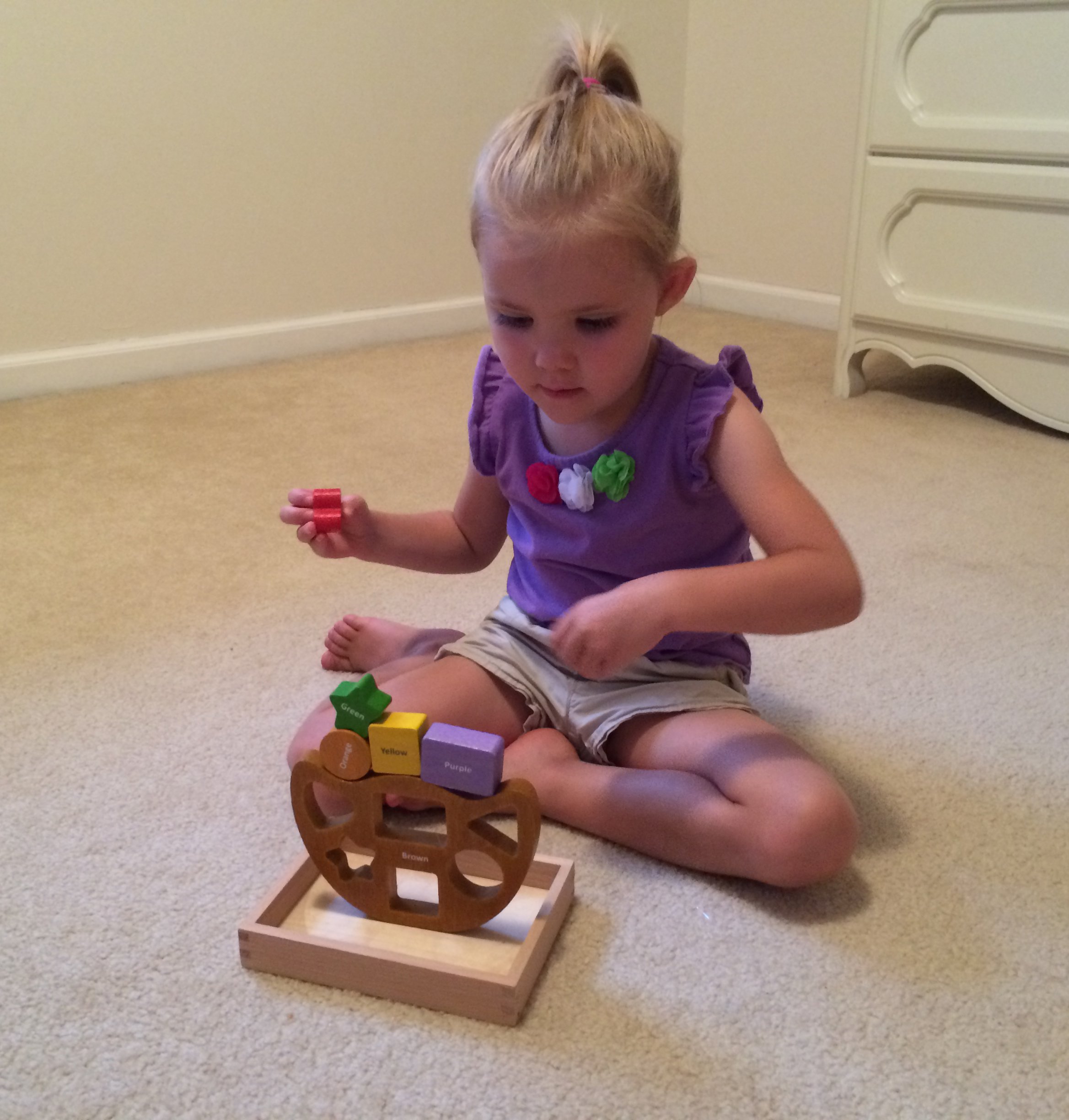 BeginAgain Balance Boat Shapes and Colors - Shapes and Spatial Awareness - For Kids 2 and Up