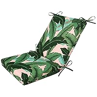 Pillow Perfect Outdoor/Indoor Swaying Palms Capri Square Corner Chair Cushion, 1 Count (Pack of 1), Green