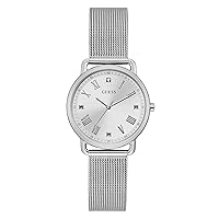 GUESS 34mm Stainless Steel Watch with Diamond Markers