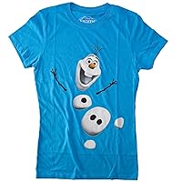 Disney Frozen Pull Apart Olaf Juniors Blue T-Shirt