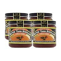 Better Than Bouillon Premium Lobster Base, Made from Select Cooked Lobster & Spices, Makes 9.5 Quarts of Broth 38 Servings, 8 Ounce (Pack of 4)