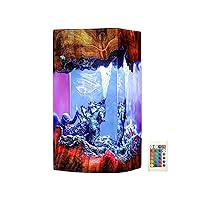 Monster Lamp, Land Inside the Earth, Godzlla Lamp, Home Decor, Standing Table Lamp for Living Room, Exotic Ambiance Lamp, Unique Color Changing Lamp (8x4 inch)