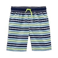 OshKosh B'Gosh Boys' Swim Trunks, Indigo Stripes, 5