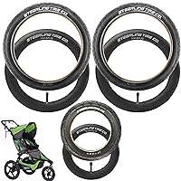 Baby Jogging Stroller Tire and Inner Tube Replacement Set - Two 16