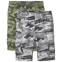 The Children's Place boys Bottoms Cargo Shorts 2 Pack