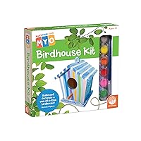 MindWare Make Your Own Birdhouse Kit - Wood Art Kit for Kids - Includes Pre-Cut Wood Pieces and Art Supplies to Assemble and Paint Your Own Bird House - Ages 5 and Up