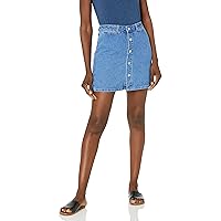 PAIGE Women's ESMA Hi Rise a Line Skirt W/Snaps