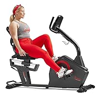 Magnetic Resistance Recumbent Bike with Optional Exclusive SunnyFit™ App and Smart Bluetooth Connectivity