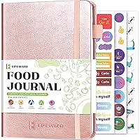 Food Journal Meal Planner Weight Loss Journal for Women Men Daily Food Wellness Diary to Count Calories Nutrient Intake Track Health Achieve Diet Fitness Goals (A5 size)-Rose Gold… B09XTGXSS1
