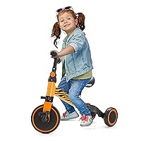 Hurtle 3 in 1 Kids Tricycles - Balance Training Bike Convertible Toddler Walker Riding Toys