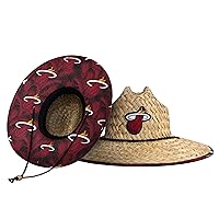 FOCO NBA Team Logo Floral Straw Sun Hat