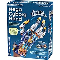 Thames & Kosmos Mega Cyborg Hand STEM Experiment Kit | Build Your Own GIANT Hydraulic Amazing Gripping Capabilities Adjustable for Different Sizes Learn Pneumatic Systems