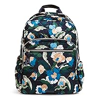 Vera Bradley Women's Performance Twill Campus Backpack, Immersed Blooms, One Size