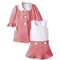 Bonnie Baby Newborn/Infant Baby Girls Dress and Coat Set