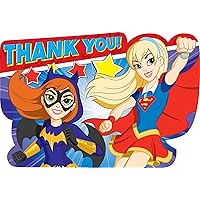 Amscan Dc Super Hero Girls Thank You Notes 8 Count Birthday Party Supplies