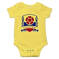 Colombia Soccer Design One Piece Baby Bodysuit Newborn Infant Onesie Romper