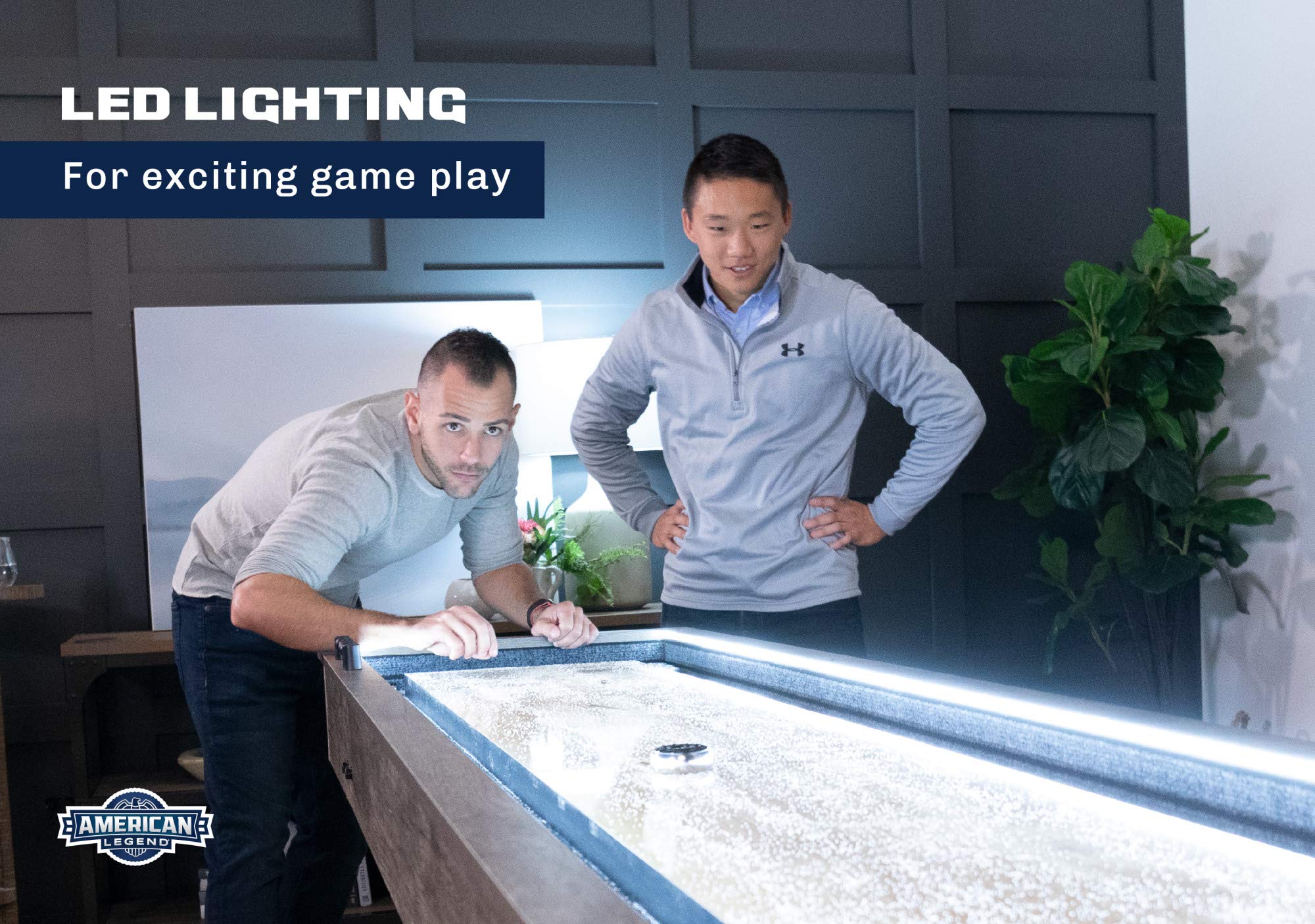 American Legend LED Light Up Shuffleboard Tables - Stonebridge and Kirkwood Models Available