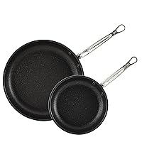 Hestan - ProBond Collection - TITUM Nonstick Triple Bonded Stainless Steel Skillets, Set of Two, Made without PFOAs (8.5 & 12.5-inches)