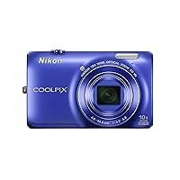 Nikon COOLPIX S6300 16 MP Digital Camera with 10x Zoom NIKKOR Glass Lens and Full HD 1080p Video (Blue)
