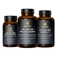 Essential Wellness Bundle | Multivitamin, Probiotic & Omega 3 Produced to a Clinical Grade for Optimal Wellness for Men and Woman