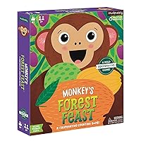 Monkey’s Forest Feast Cooperative Game from Mudpuppy, Great for Family Game Night, Easy to Play, Teaches Counting, Simple Math, and Color Matching, Ideal for 2+ players, Ages 4+, Instructions Included