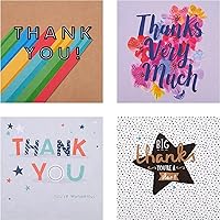 Hallmark Thank You Cards - Multipack of 20 in 4 Fun Designs