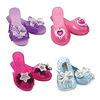 Melissa & Doug Role Play Collection - Step In Style! Dress-Up Shoes Set (4 Pairs), Multicolored, 11