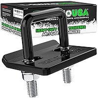 Rhino USA Hitch Tightener Anti-Rattle Clamp - Heavy Duty Steel Stabilizer for 1.25 and 2 inch Hitches - Protective Anti-Rust Coating