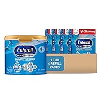 Enfamil Enspire Infant Formula with Immune-Supporting Lactoferrin, Brain Building DHA, Our Closest Formula to Breast Milk, 1 Reusable Tub & 4 Refill Boxes, 140.5 Oz