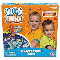 Goliath Vlad & Niki Blast Off! Game - Race to Build Your Rocket and Blast Off with Vlad & Niki from YouTube Kids' Channel - for 2-4 Players, Ages 4 and Up