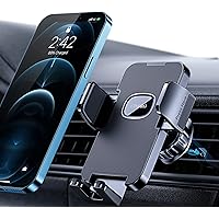 Phone Holder Car [Upgrade Clip Never Fall] Car Phone Holder Mount Automobile Air Vent Hands Free Cell Phone Holder for Car Fit for All Car Mount for iPhone Android Smartphone